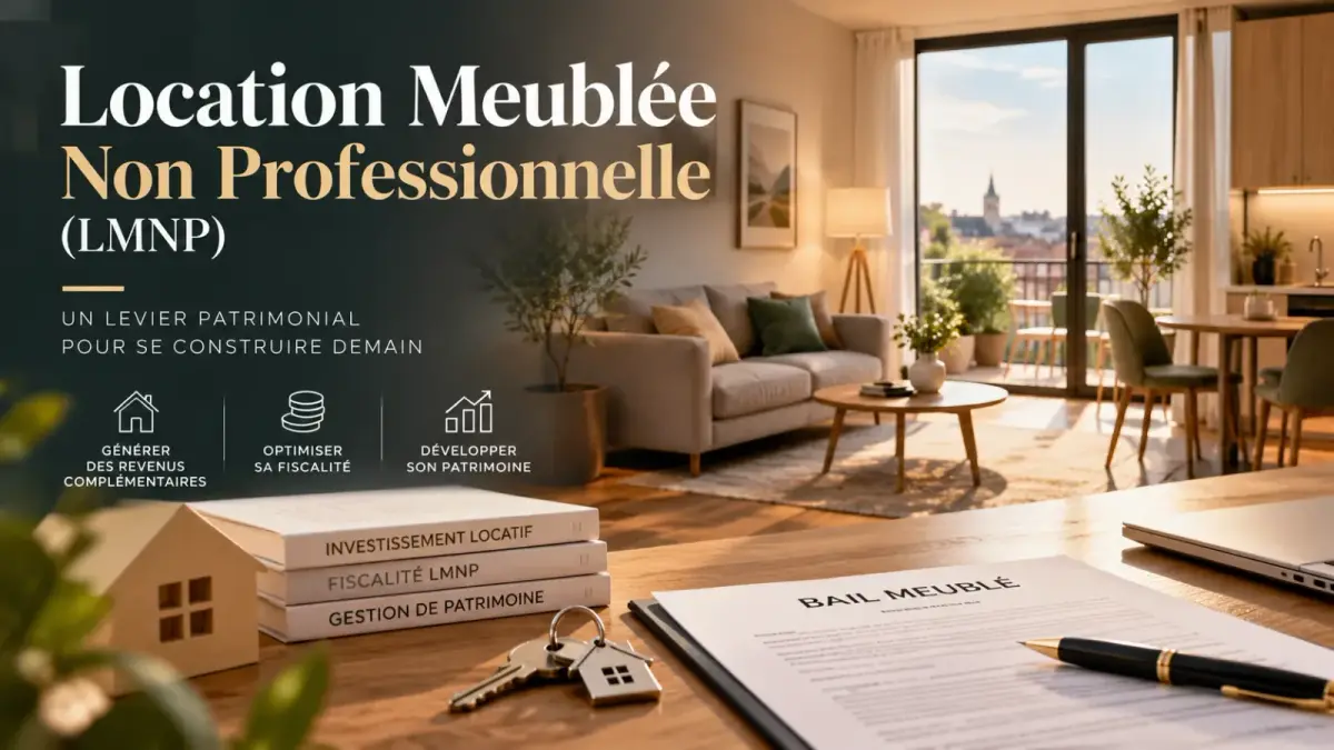 Location meublée non professionnelle (LMNP) : un levier patrimonial pour se construire demain. Générer des revenus complémentaires, optimiser sa fiscalité, développer son patrimoine